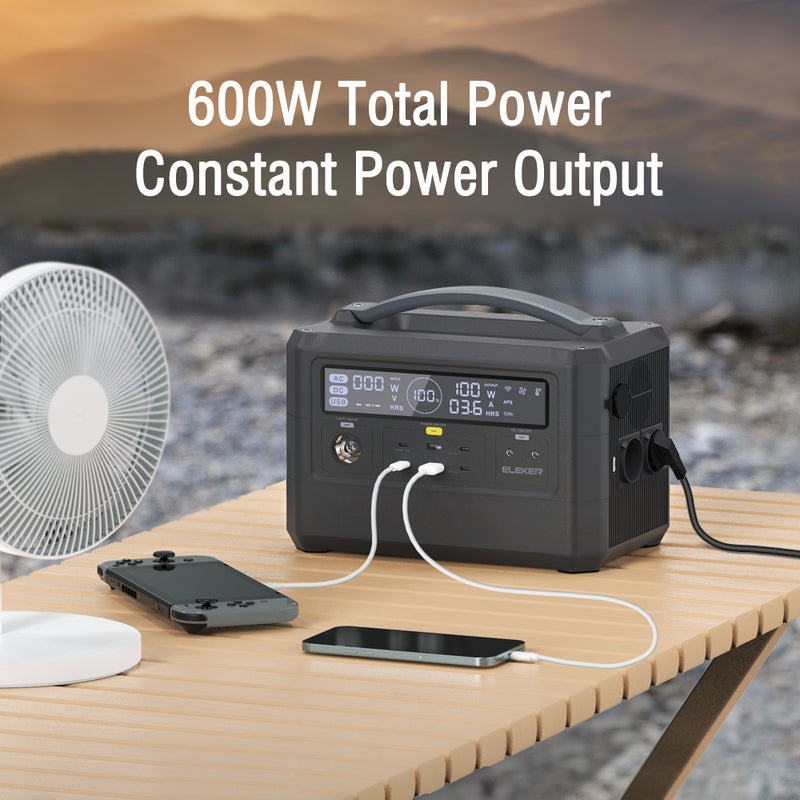 921Wh 600W Portable Battery Power Station Solar Generator EU Socket(220V) 移動電池 太限能儲電