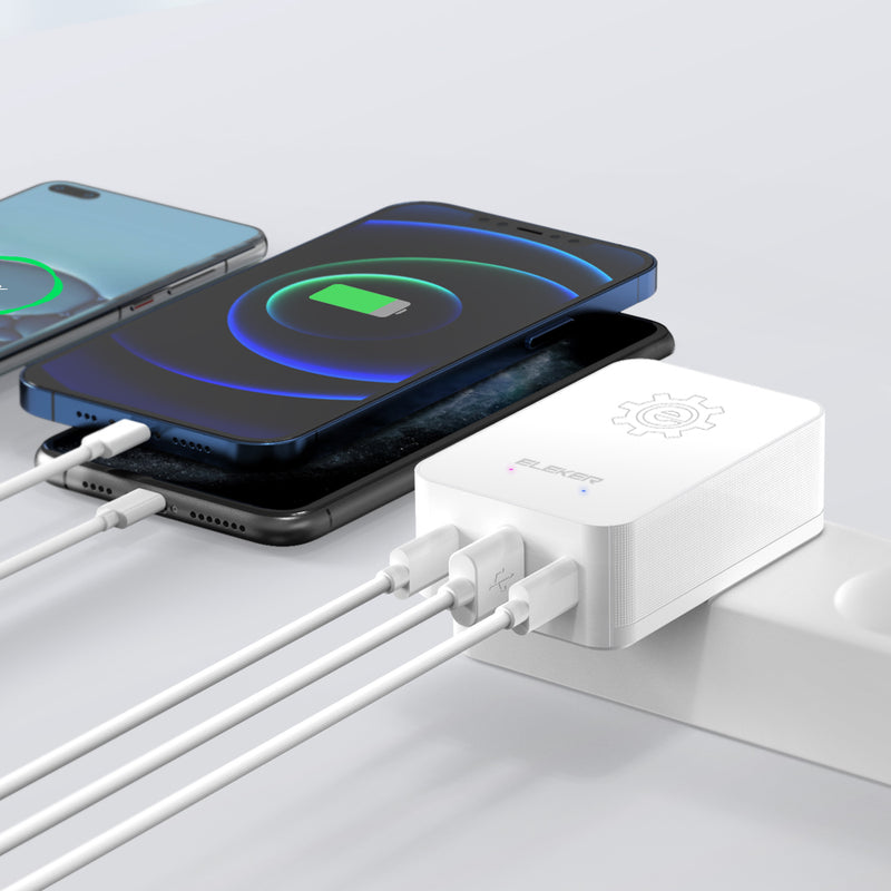 50W EU Standard Fast-charging Charger with Type C+A+C Ports