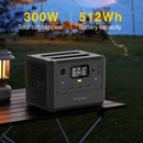 512Wh 300W LifePo4 Portable Power Station Solar Generator UK Socket(220V