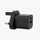 33W Output British Standard Fast-charging Charger with Type C A Ports