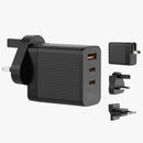 65W Output Travel Charger British Standard Fast-charging with Type C A Ports
