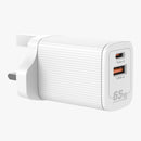65W Output British Standard Fast-charging Charger with Type C A Ports