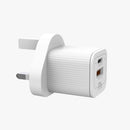 33W Output British Standard Fast-charging Charger with Type C A Ports