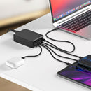 65W Power Charger with 5 Ports and PD, Qc Fast Charging