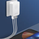 38W EU Standard Fast-charging Charger with Type A+C+A Ports