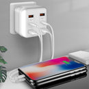 48W 6-Port Travel Charger with Type C, A Port