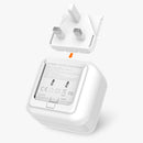 45W 6-Port Travel Charger with Type C, A Port