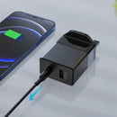 38W 2 Port Fast-charging Charger Type C+A, British Standard Plug