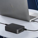 65W Power Charger with 5 Ports and PD, Qc Fast Charging