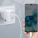 38W 2 Port Fast-charging Charger Type C+A, British Standard Plug
