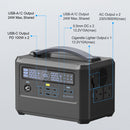 576Wh 600W LiFePo4 Portable Battery Portable Power Station UK Socket 後備電源 太陽能電池 (220V) Eleker
