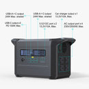 1536Wh 2000W LiFePo4 Portable Battery Power Station Large Campacity UK Socket(220V)