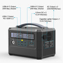 720Wh 600W Portable Power Station Solar Generator UK Socket(230V/ 200000mAh) 太陽能儲電 後備電池 流動電源