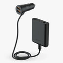 54W 5 USB Port at Front and Rear Car with PD&QC Fast Charge