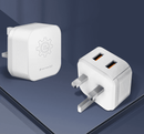 QC 18W Output British Standard Dual Charger Type A, A Port