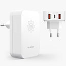 38W EU Standard Fast-charging Charger with Type A+C+A Ports